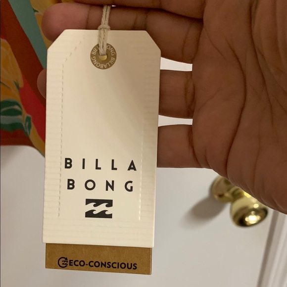 NWT Billabong Yellow and Pink Fitted Crop Tank Top size Large - Picture 3 of 8